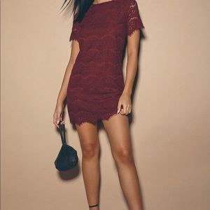 Brunch burgundy dress size M , never wore . New with tag .
